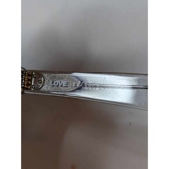 Love is Love Transparent Square Frame Rainbow Lens Sunglasses - Picture 3 of 10